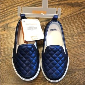 Brand new Gymboree girls quilted blue loafers
